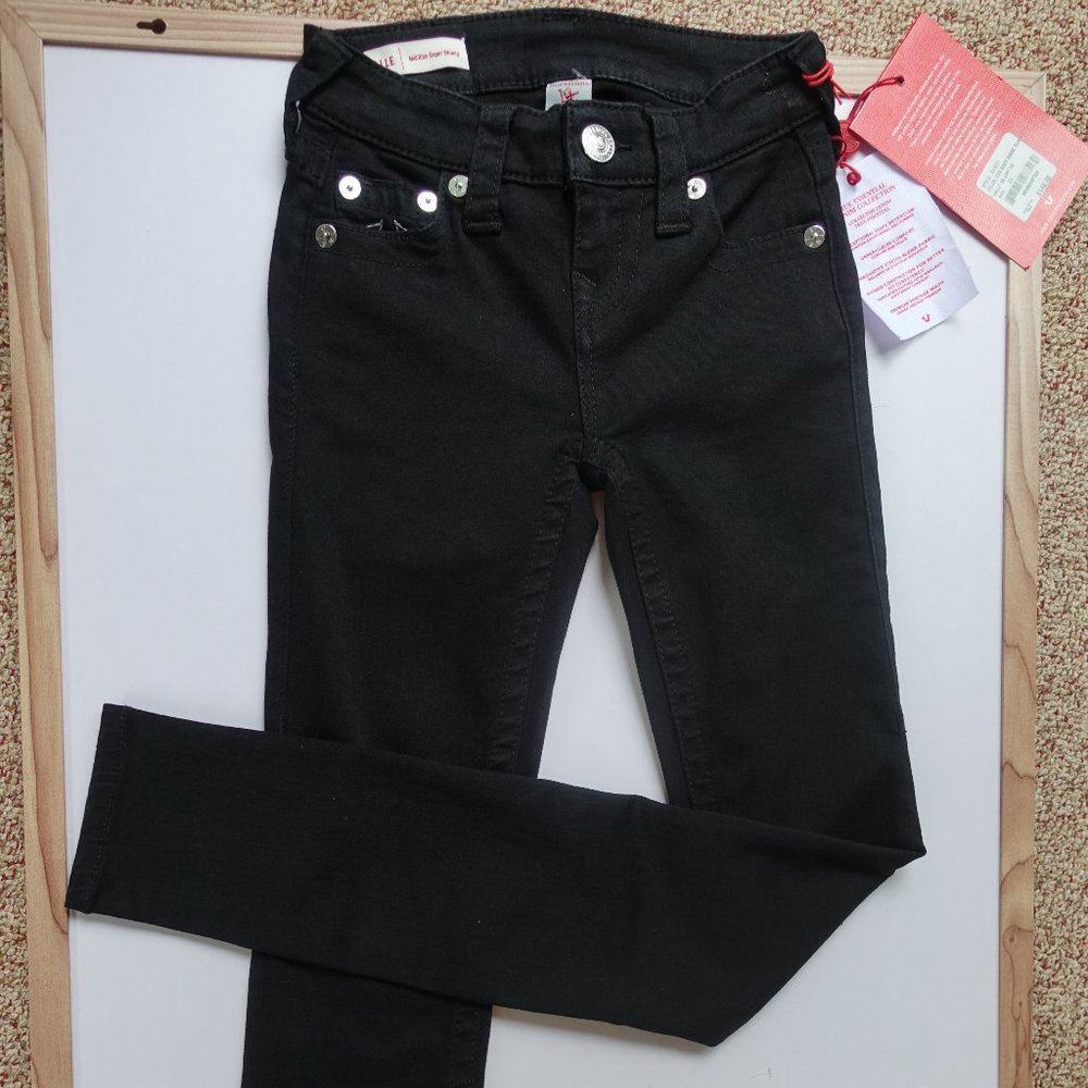 True Religion Halle Mid Rise Super Skinny Jeans